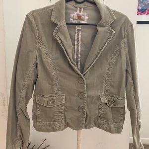 Light Green Route 66 Corduroy Jacket